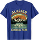 Glacier National Park Hiking Souvenir Adventure Outdoor T-Shirt - T-Shirt | Royal