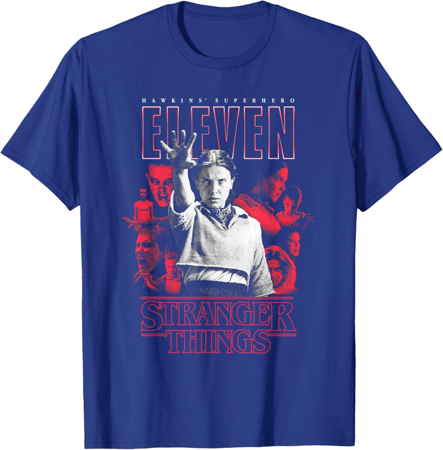 Stranger Things Season 5 Hawkins' Superhero Eleven Showcase T-Shirt - T-Shirt | Royal