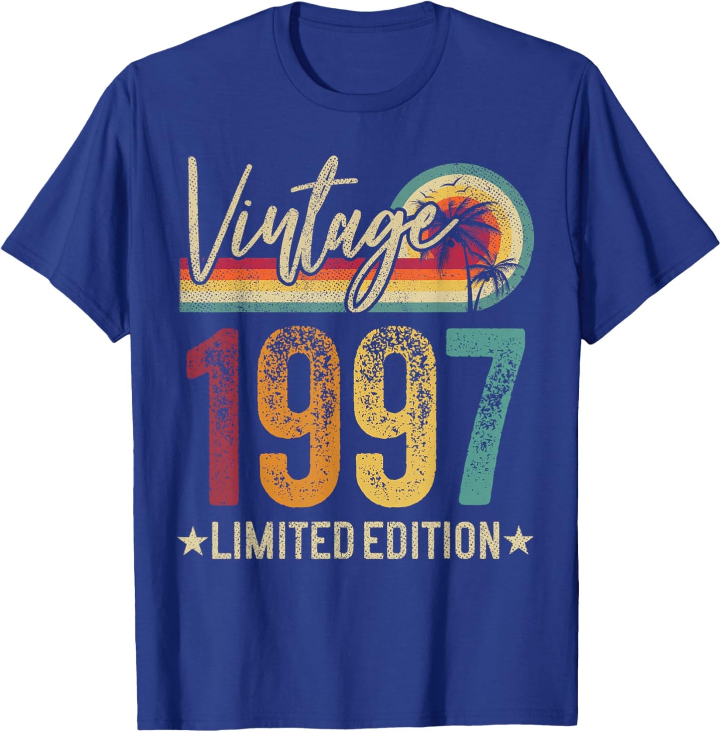 1997 28th Birthday 28 Years Old Retro Men Women - Vintage T-Shirt - T-Shirt | Royal