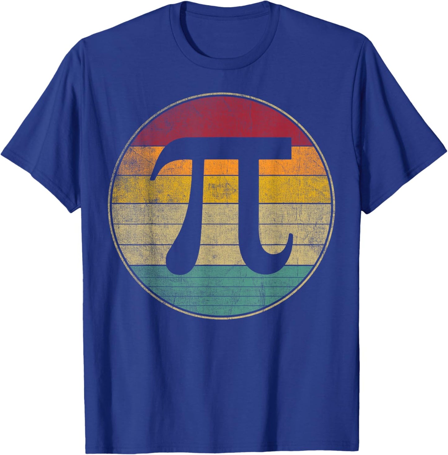 Retro Pi Vintage 3.14 Math Pie Symbol Pi Day T-Shirt - T-Shirt | Royal