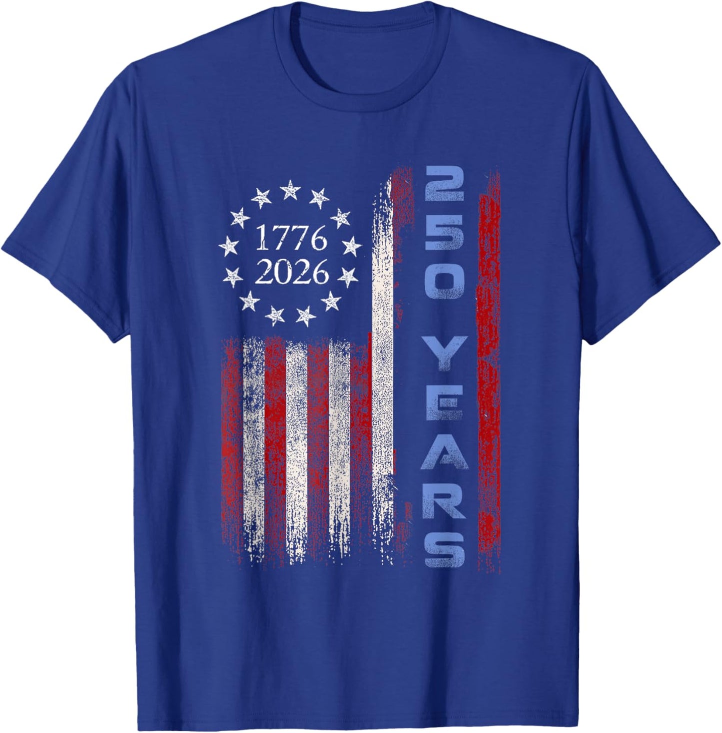 250th Birthday American Flag Eagle Shirt 250 Years 1776-2026 T-Shirt - T-Shirt | Royal