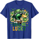 St Patrick Day Call Me Lucky Duck Camo Shamrock T-Shirt - T-Shirt | Royal