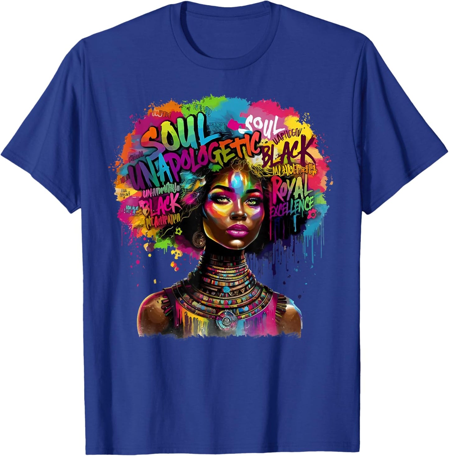 Unapologetically Dope Black History Month African American T-Shirt - T-Shirt | Royal