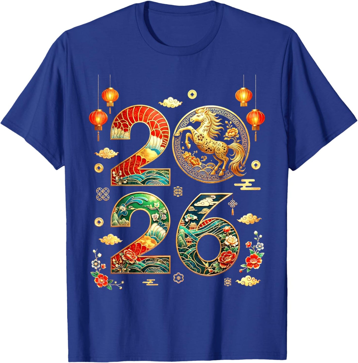 Year of The Horse 2026 Chinese New Year Lunar New Year Horse T-Shirt - T-Shirt | Royal