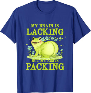 My Brain is Lacking Funny Unhinged Adult Meme Brainrot Humor T-Shirt - T-Shirt | Royal