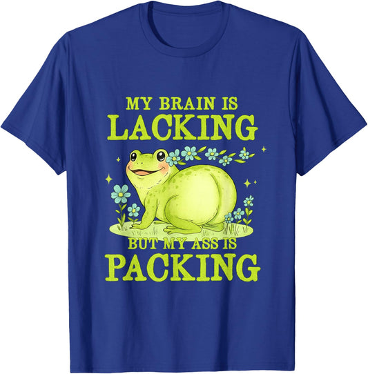 My Brain is Lacking Funny Unhinged Adult Meme Brainrot Humor T-Shirt - T-Shirt | Royal