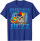 Greetings Huzz Funny Cat Meme Design Gifts Women Kid T-Shirt - T-Shirt | Royal