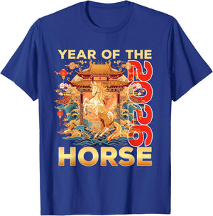Year of The Horse 2026, Chinese New Year 2026 T-Shirt - T-Shirt | Royal