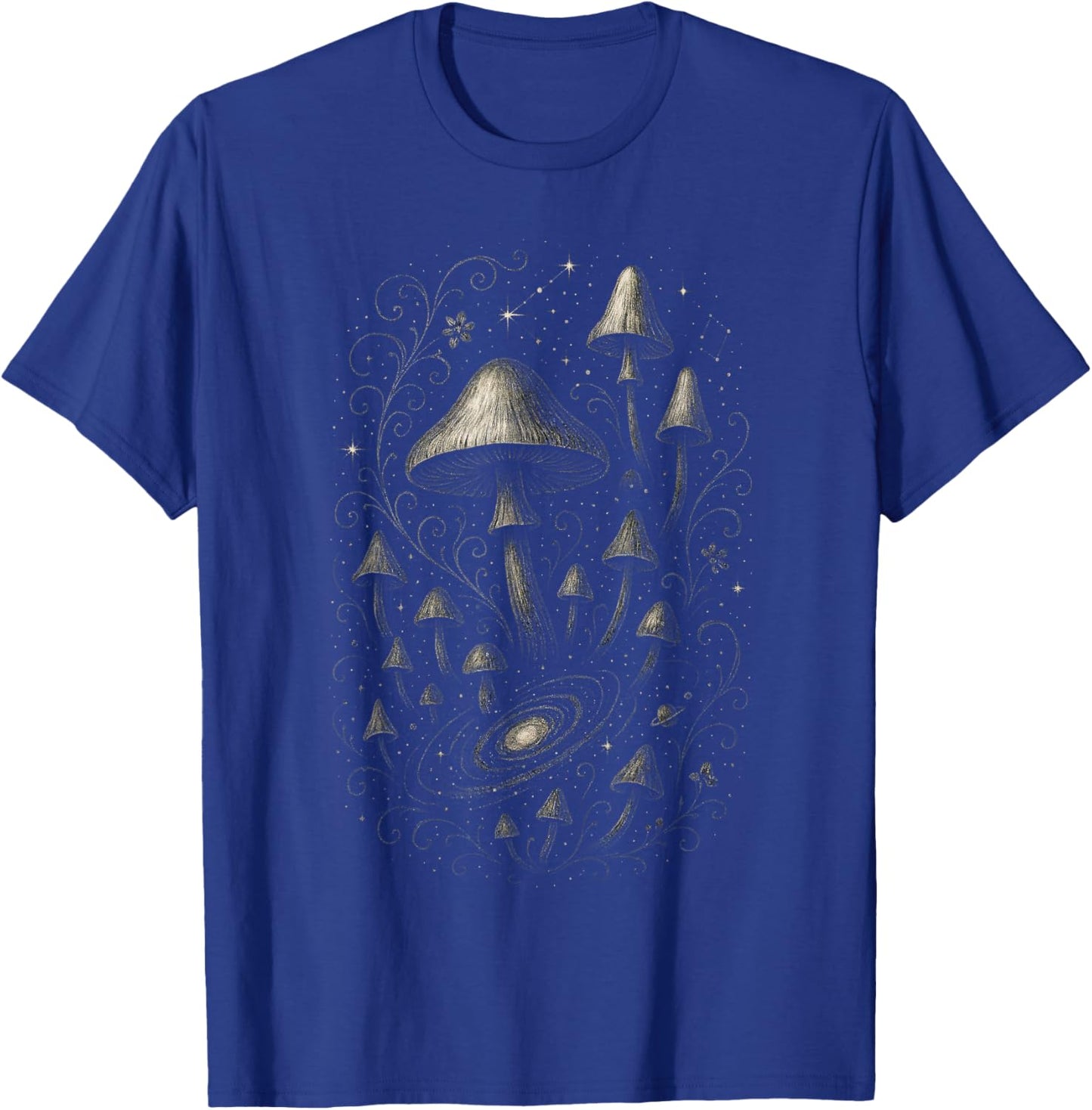 Mushroom Magic - Nature Aesthetic T-Shirt - T-Shirt | Royal