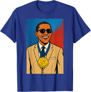 Obama Tan Suit Nobel Prize T-Shirt - T-Shirt | Royal
