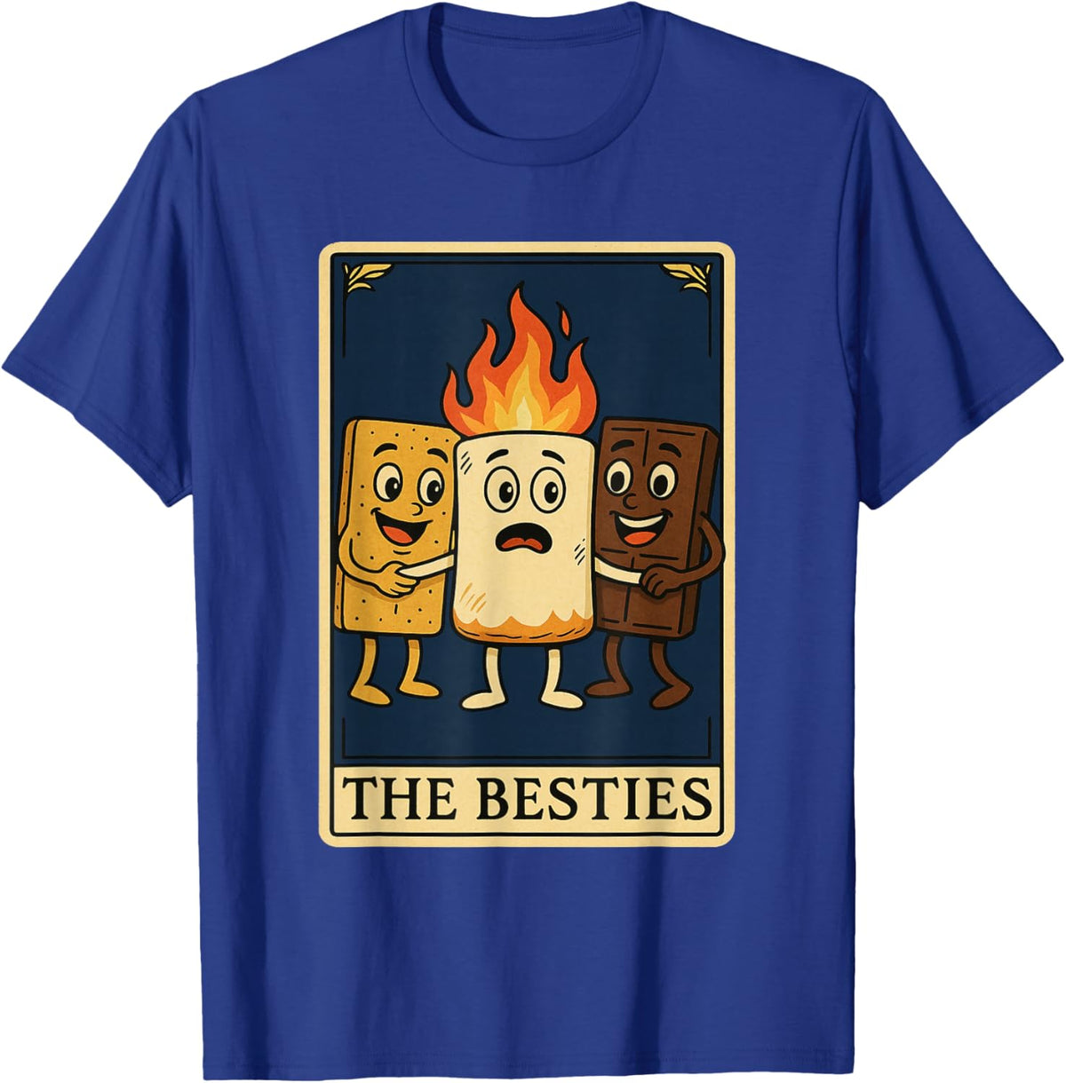 Funny Camping Shirt for Boys Men Women Smores Camper T-Shirt - T-Shirt | Royal