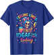 Feeling Kinda IDGAF-ish Today Skeleton Fun T-Shirt - T-Shirt | Royal