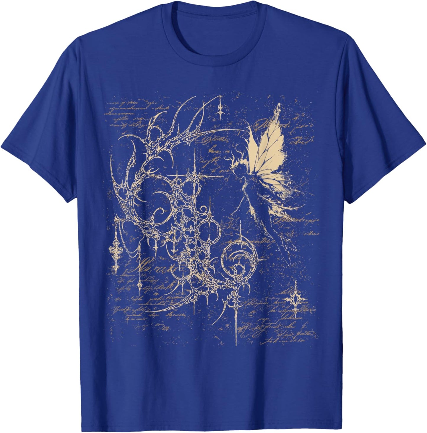 Y2K Grunge Alt Goth Fairy Sigilism Vintage Graphic T-Shirt - T-Shirt | Royal