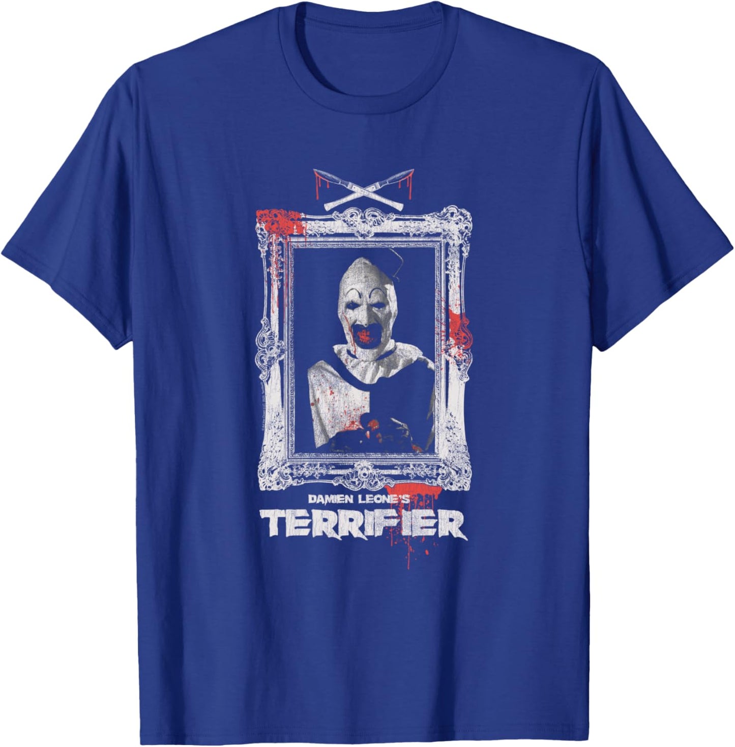 Terrifier Art the Clown Bloody Fancy Frame Horror Movie T-Shirt - T-Shirt | Royal