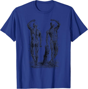Human Muscle Anatomy Design Gift T-Shirt - T-Shirt | Royal