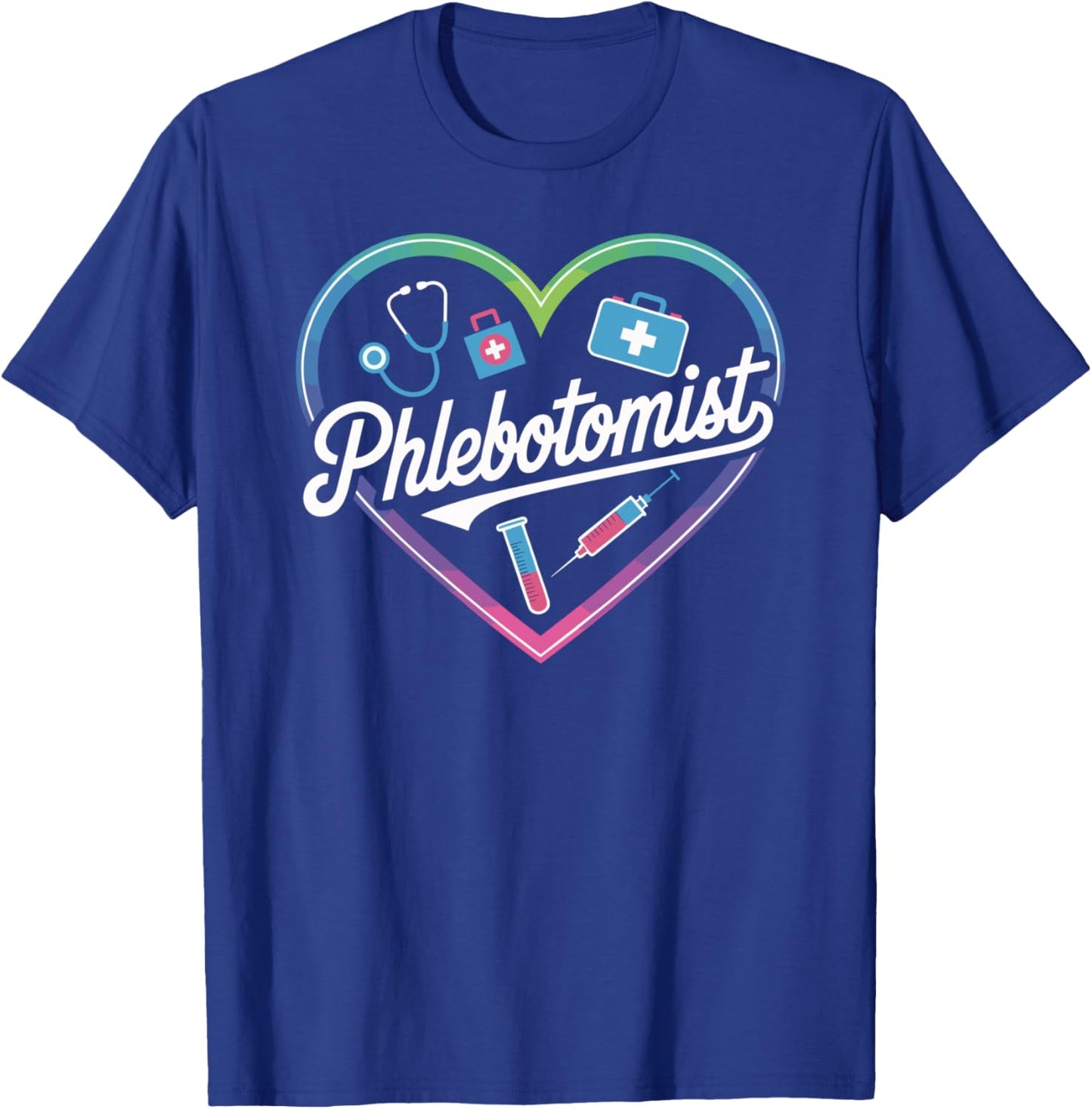 Phlebotomist Heart T-Shirt - T-Shirt | Royal
