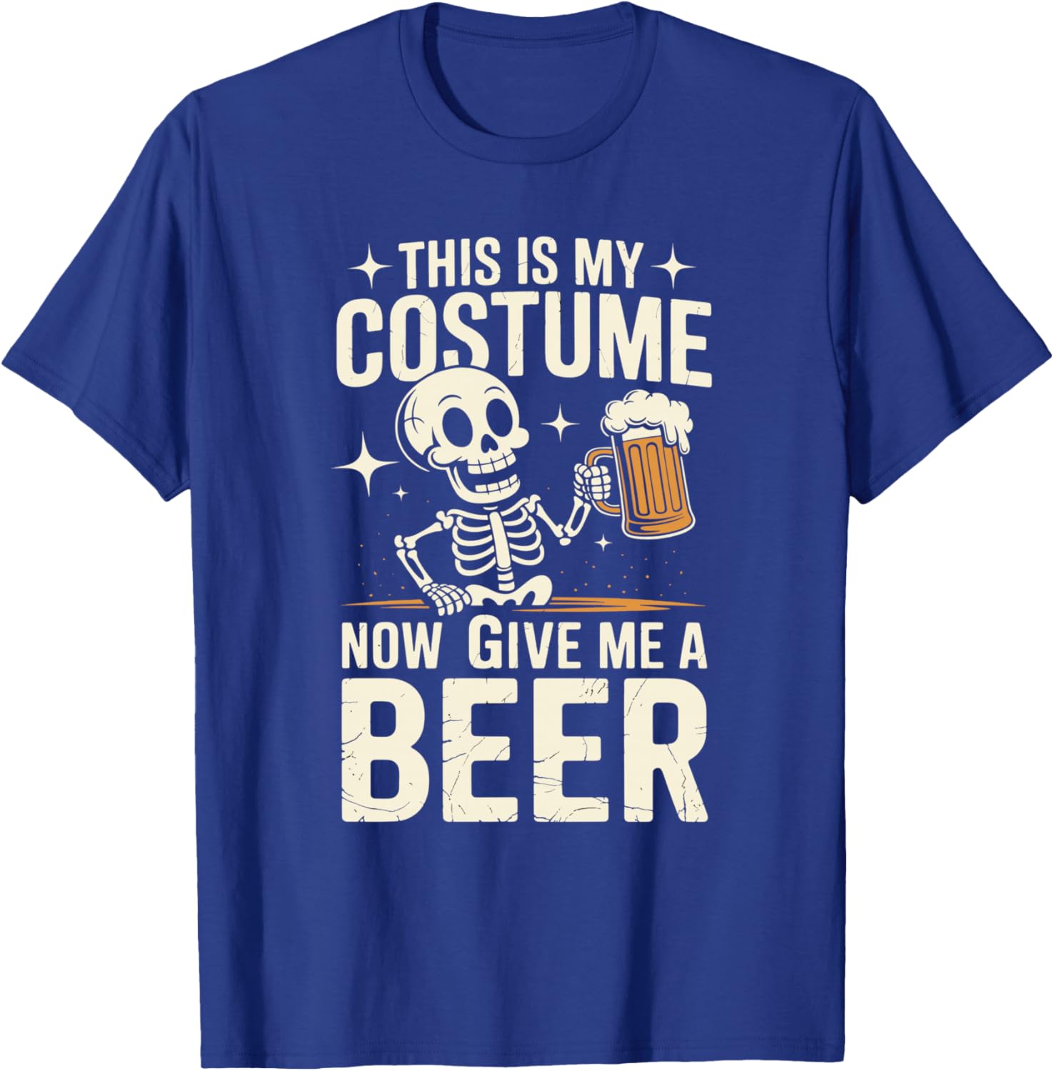 This Is My Costume Beer | Halloween Drinking Party T-Shirt - T-Shirt | Royal