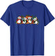 Dancing Penguins Christmas Cute Holiday Party T-Shirt - T-Shirt | Royal
