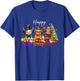 Happy Hallothanksmas Cute Highland Cow Halloween Christmas T-Shirt - T-Shirt | Royal