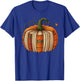 Fall Books Pumpkin Retro Reading Halloween Thanksgiving T-Shirt - T-Shirt | Royal