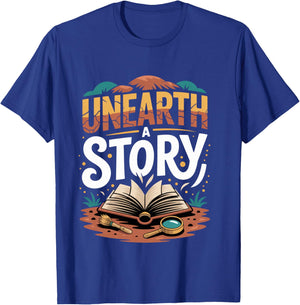 Unearth A Story 2026 Reading T-Shirt - T-Shirt | Royal