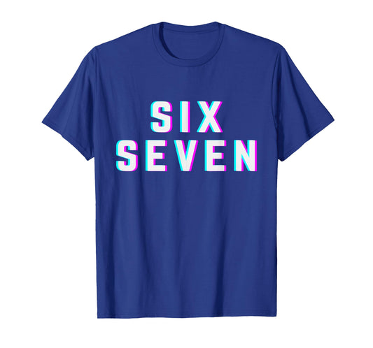 Cool Six Seven Number Gen Alpha Slang 6 7 Trending Meme T-Shirt