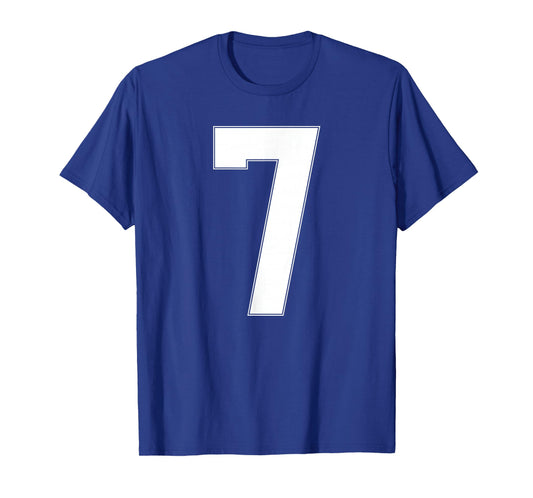 7 Number Seven Team Sports T-Shirt