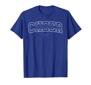 Blue Cheerleader Cheerleading Squad Team Cheer Mama Mom T-Shirt