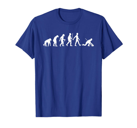 Cool Curling Art for Men Women Stone Sport Curling Player T-Shirt