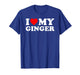I Love My Ginger - Red Heart T-Shirt