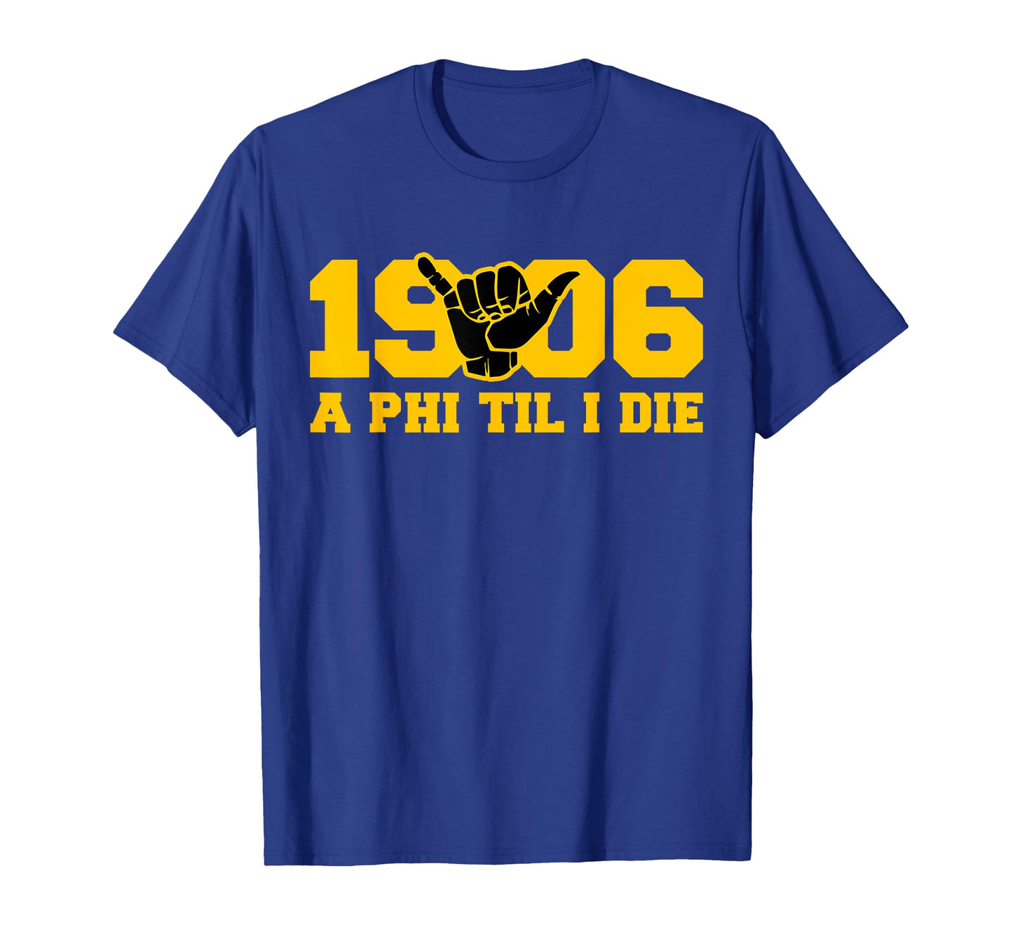 Mens Alpha African 1906 Fraternity Hand Sign Matching T-Shirt