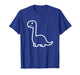 Mythical & Prehistoric Brontosaurus Cute Dinosaur Line Art T-Shirt