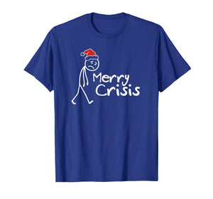 Merry Crisis Funny Christmas Introvert T-Shirt