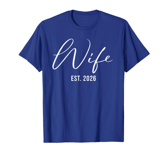 Wife and Husband 2026 Honeymoon Mr Mrs Husband Just Married T-Shirt