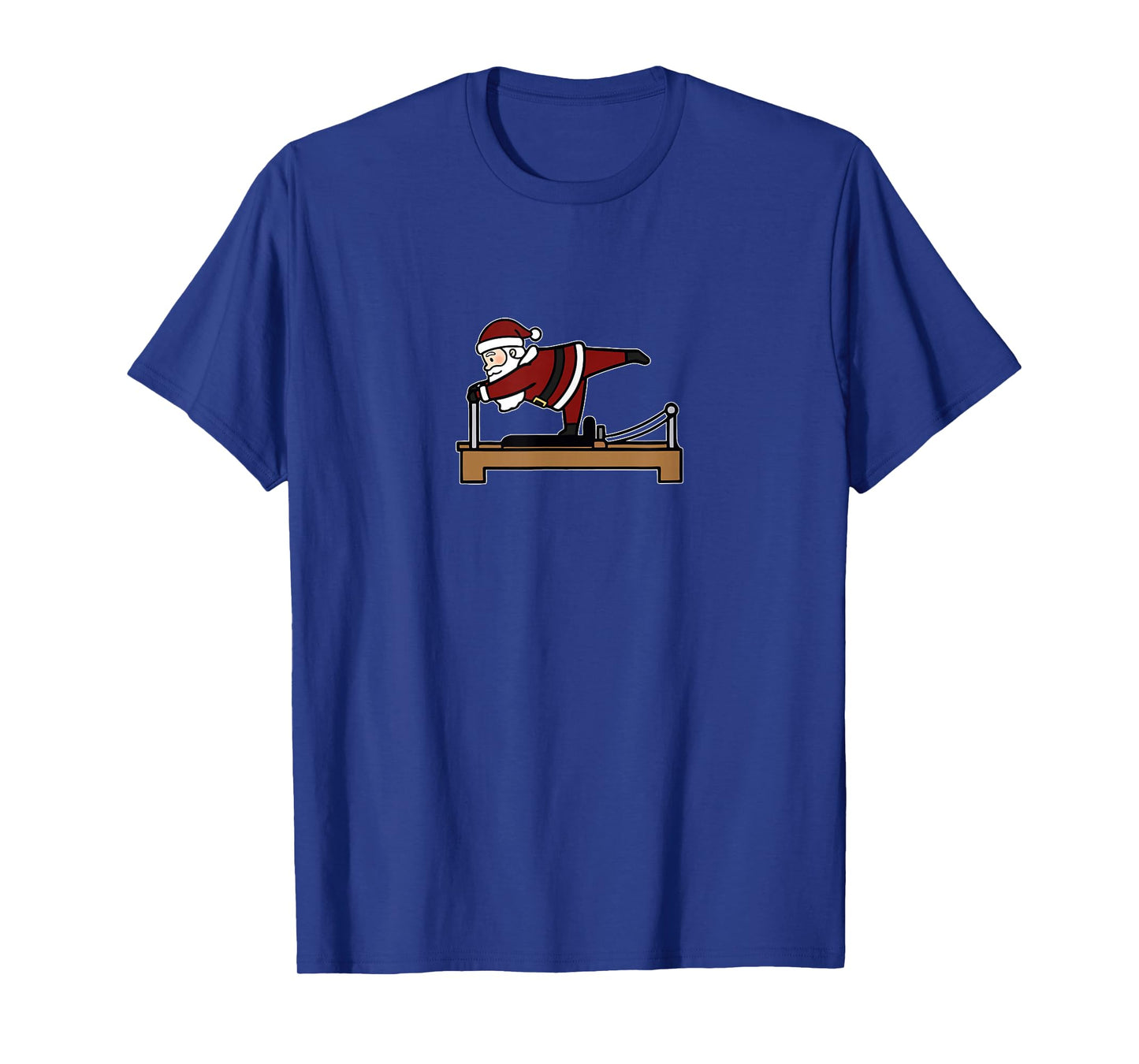 Cute Funny Mery Christmas Pilates Santa Claus Perfomer Yoga T-Shirt