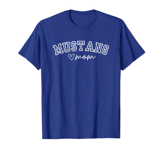 Mustang Mom Shirt, Cute Mascot Team Mom Spirit Tee T-Shirt