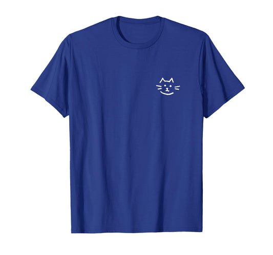 Cute Cat Face - Minimalist Subtle Graphic Kitten Lover T-Shirt