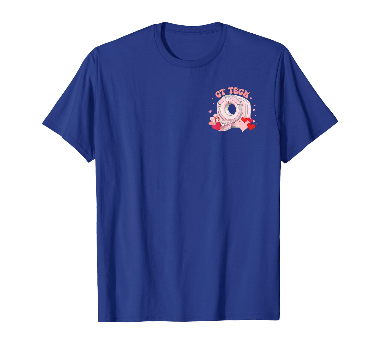 (2 Sided) Cupid's Favorite CT Tech Radiology Valentine Nurse T-Shirt