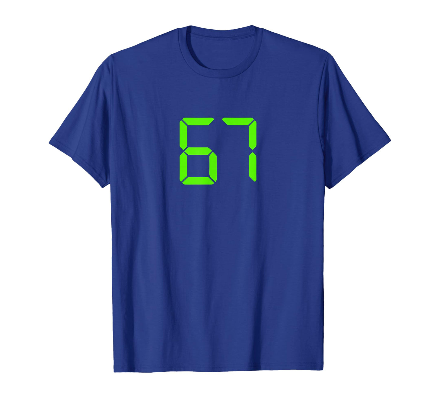 Funny 6 7 Digital Clock Six Seven Meme Men Women Kids T-Shirt