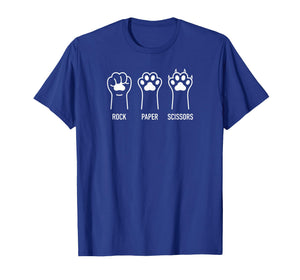 Rock Paper Scissors Cat - Funny Kitten Paw Game T-Shirt