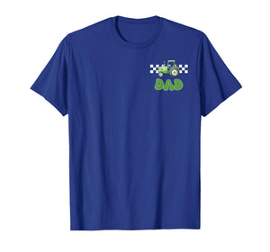 Dad of The Birthday Boy Tractors Farm Trucks Family Matching T-Shirt