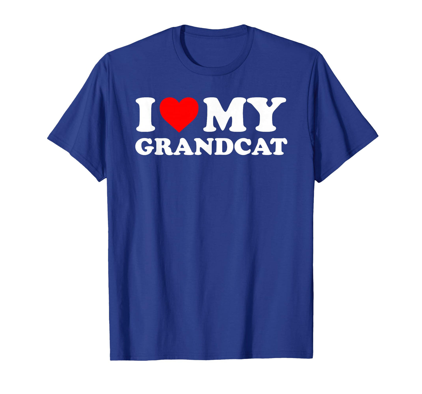 I Love My Grandcat - Red Heart T-Shirt