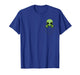 Funny Green Alien Head Peeking in Pocket UFO Men Women Kids T-Shirt