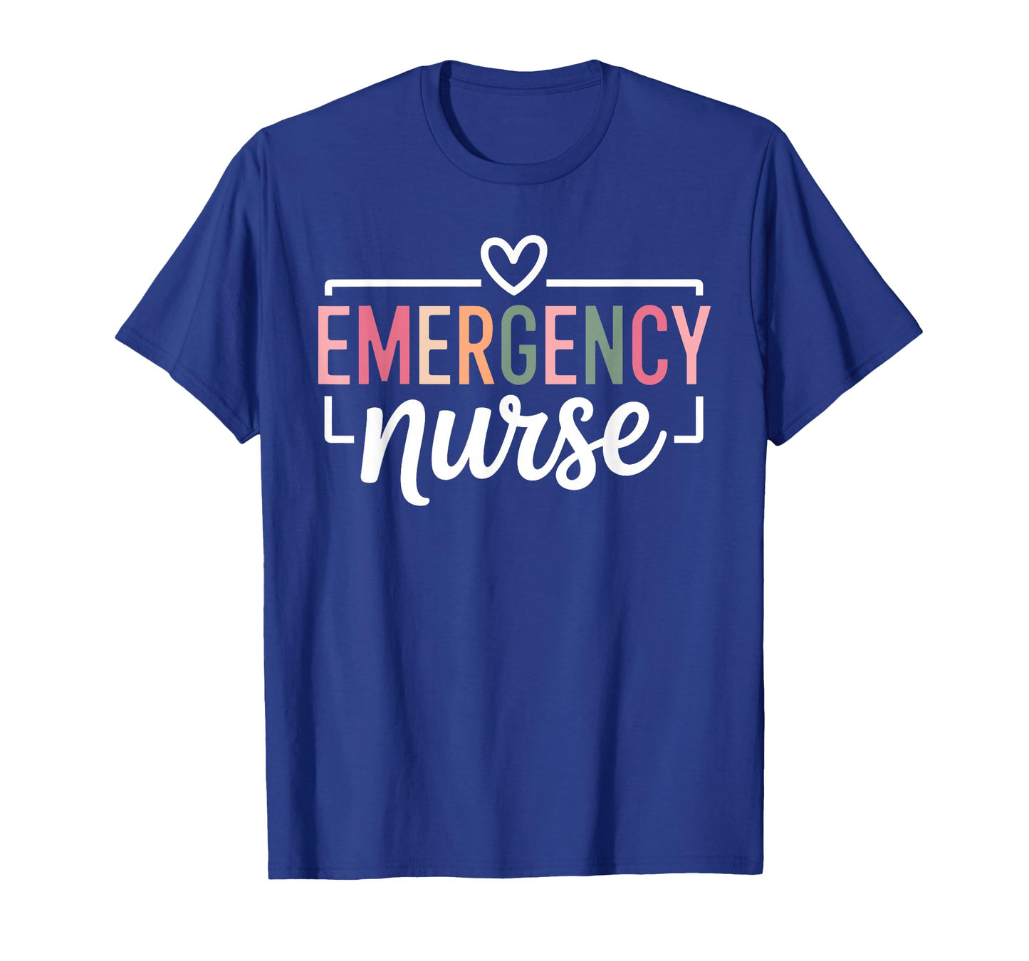 Funny Emergency Nurse Art for Men Women ER Emergency Nurse T-Shirt