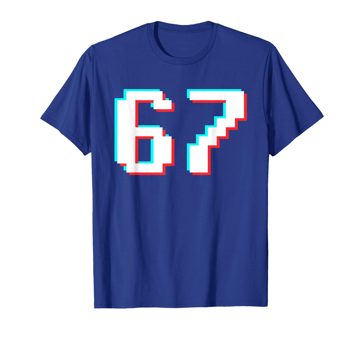 Number 67 Meme Funny Gen Alpha Slang Six Seven Youth Kids T-Shirt