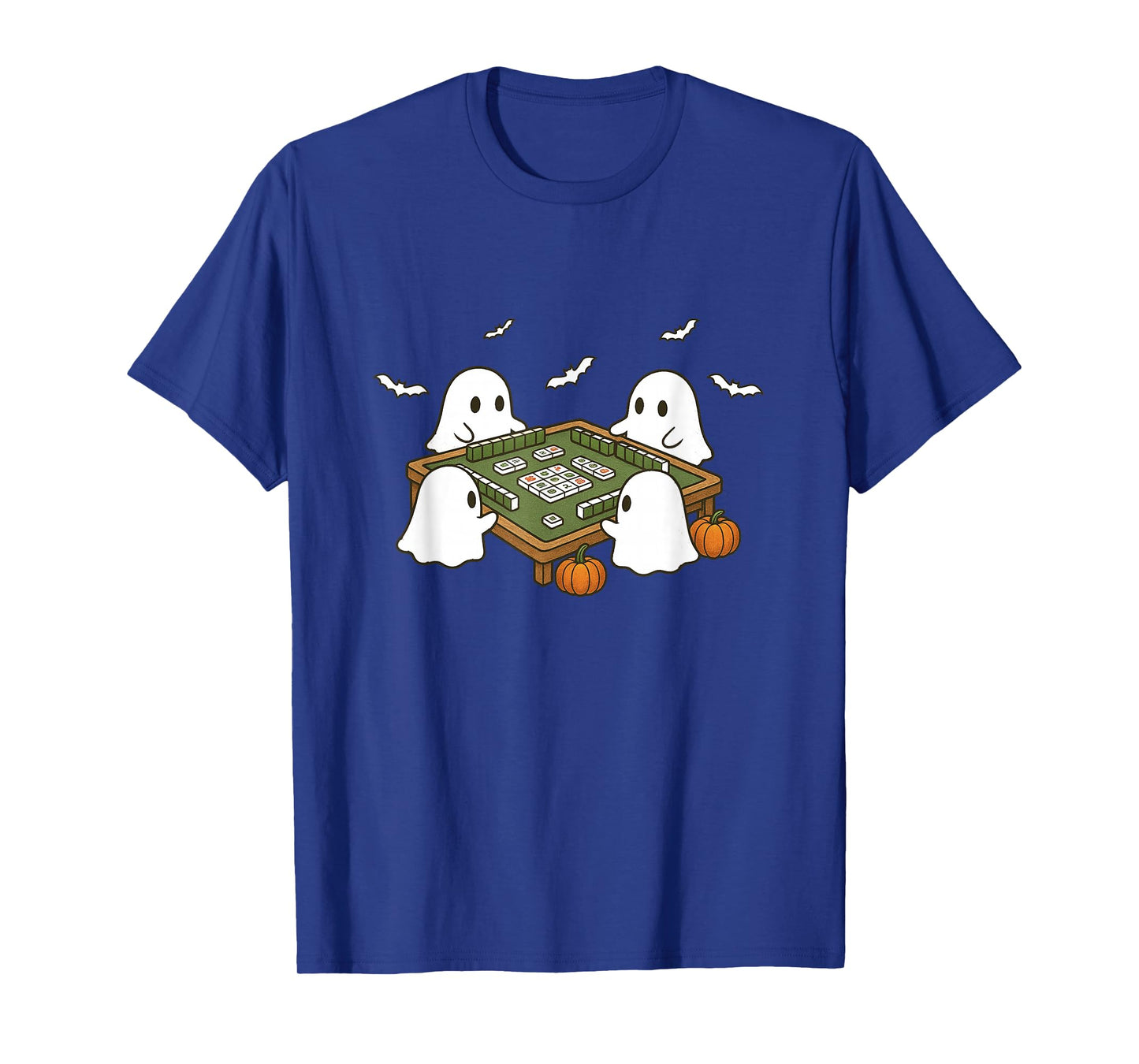 Funny Halloween Costume Ghost Playing Mahjong Spooky Mahjong T-Shirt