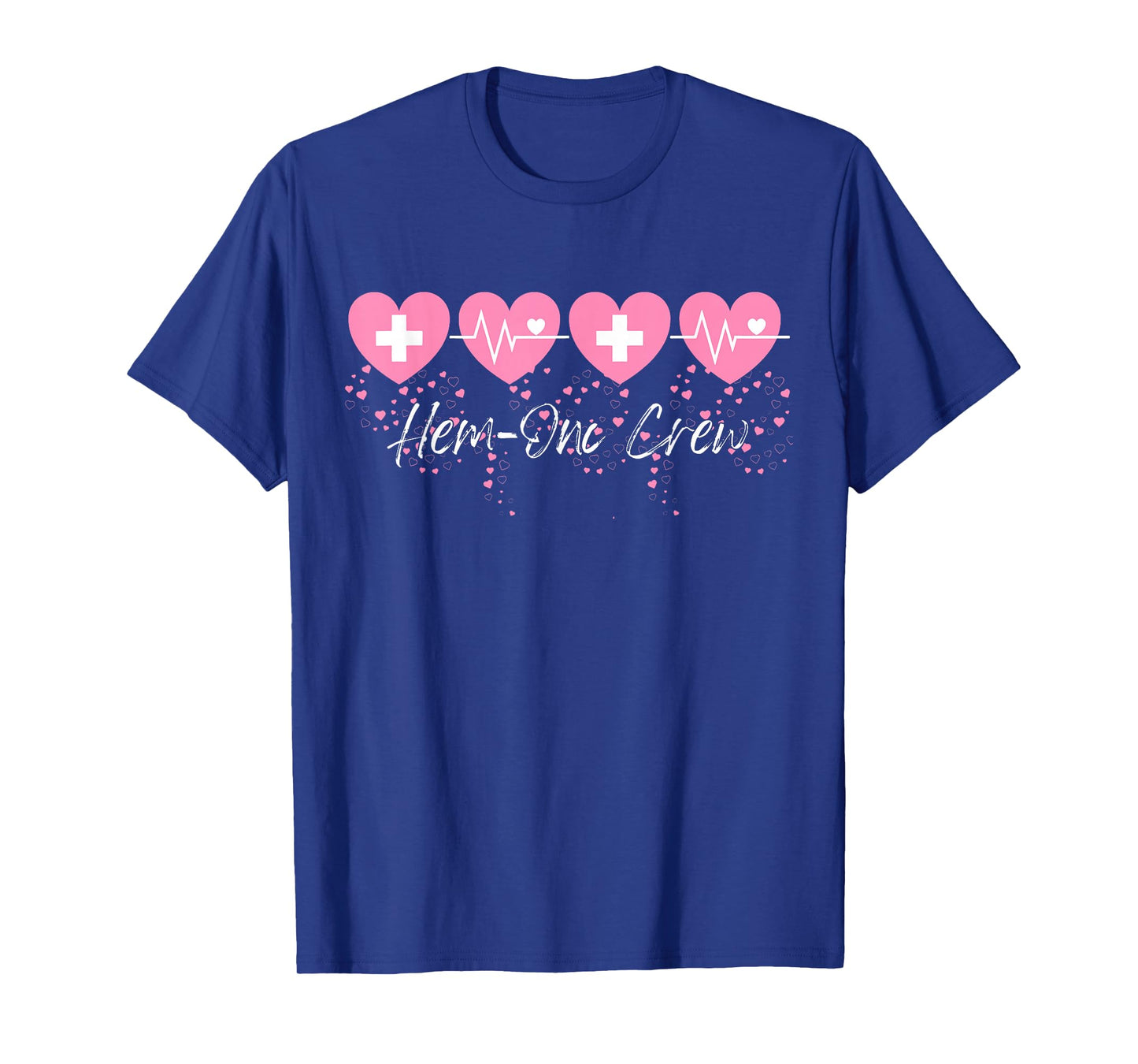 Valentines Hem ONC Crew Nurse Hematology Oncology Heartbeat T-Shirt