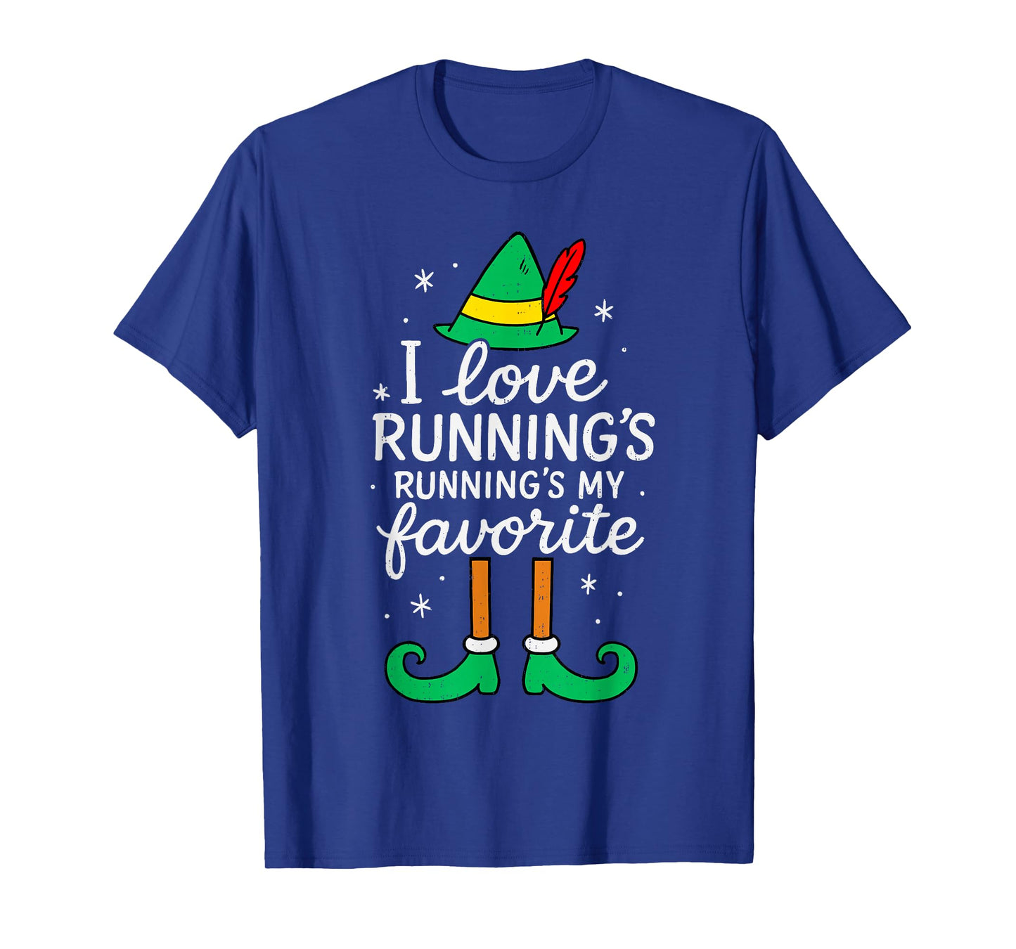 Funny Running Christmas Run Runner Xmas Teen Girl Boys Kids T-Shirt