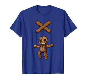 Grimstring – Spooky Playful Puppet Marionette Cartoon T-Shirt