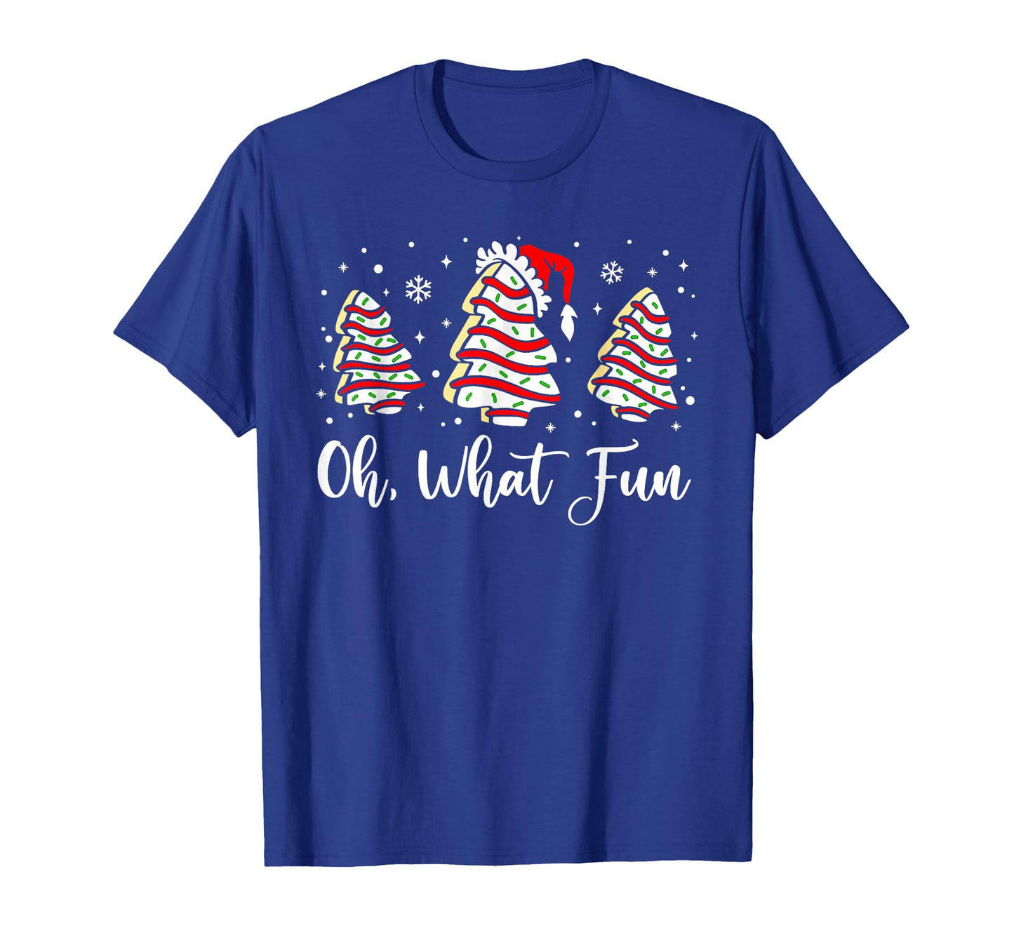 Oh What Fun Christmas Tree Cakes Debbie Becky Jen Cake T-Shirt